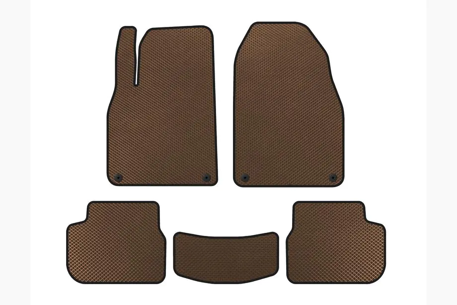 Saab 9-3 2002-2014 EVA Floor Mats (Brown) Photo 1