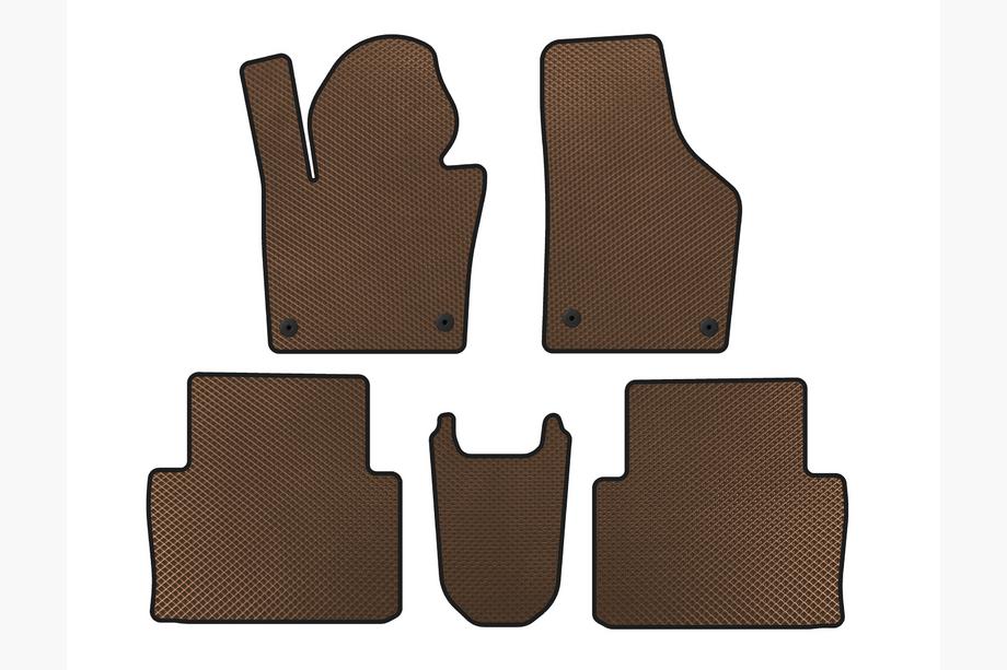 Seat Alhambra 2010- EVA Floor Mats (2015+, Brown) Image