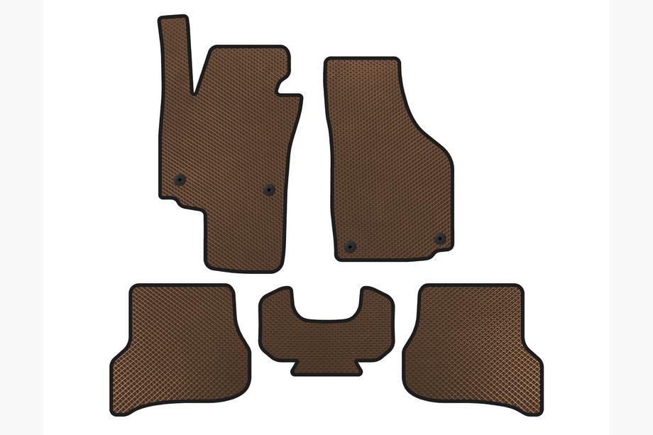 Seat Altea 2004-2015 EVA Floor Mats (Brown) Image