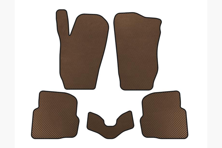 Seat Cordoba 2000-2009 EVA Floor Mats (SD, Brown) Image