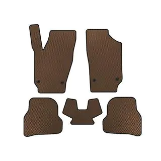 EVA Floor Mats (2010-2012, HB, 5-Door, Brown)
