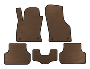 Seat Leon 2013-2020 EVA Floor Mats (2013-2016, SW, Brown) photo 1