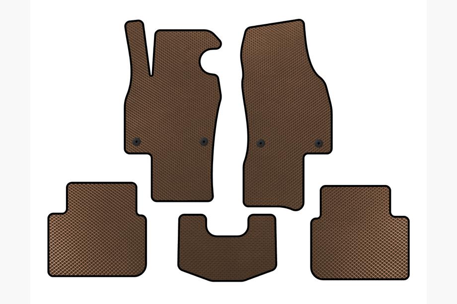 Skoda Scala 2018- EVA Floor Mats (HB, Brown) Image