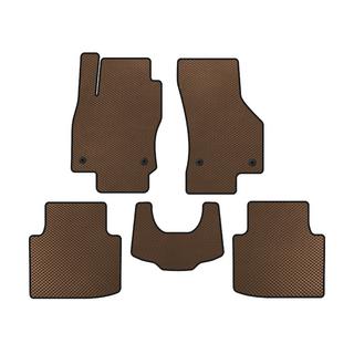 EVA Car Mats (with Paw, Brown)