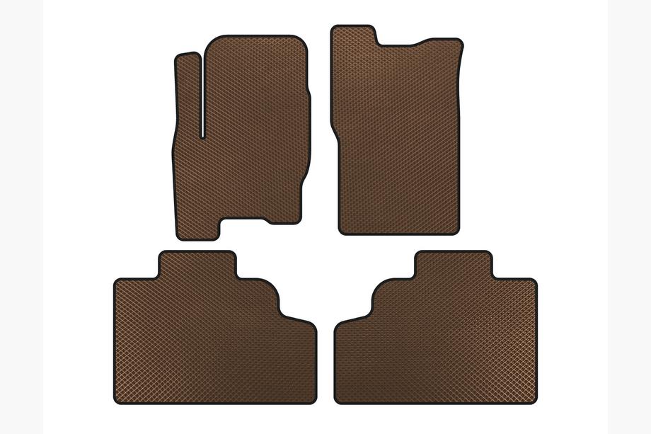 SsangYong Korando 1997-2006 EVA Floor Mats (Brown) Image