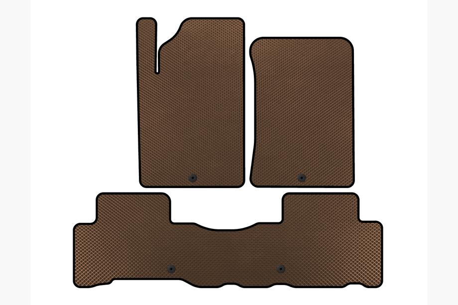 SsangYong Rexton II 2017- EVA Floor Mats (Brown) Image