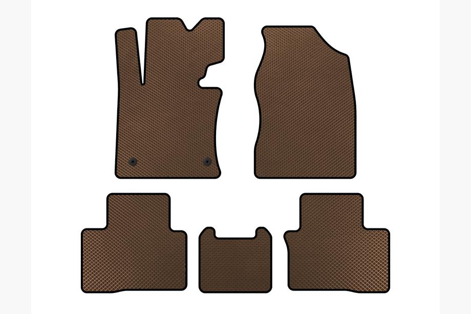 SsangYong Tivoli 2015- EVA Floor Mats (Brown) Image