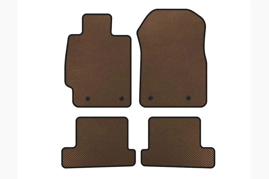 Subaru BRZ 2012-2021 EVA Floor Mats (Coupe, Brown) Image