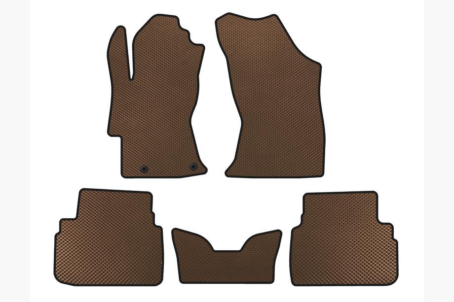 Subaru XV 2017-2023 EVA Floor Mats V2 (Brown) Image