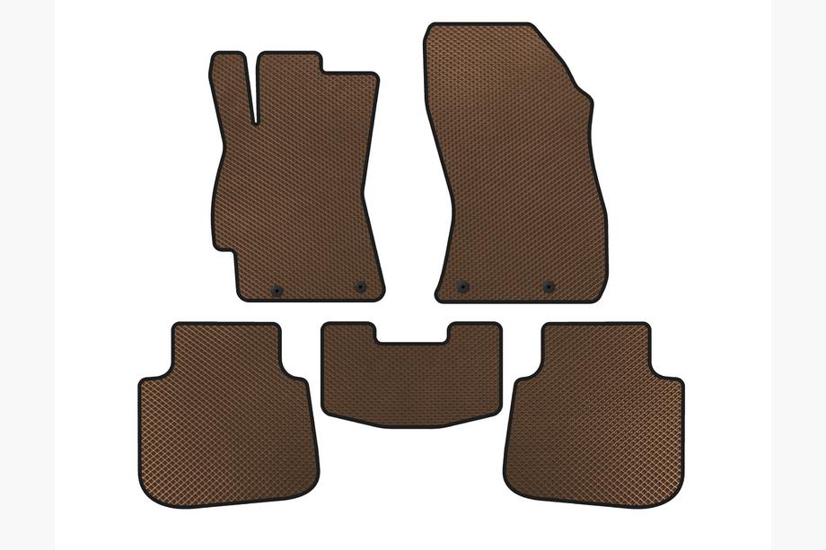 Subaru Legacy 2014-2019 EVA Floor Mats (SD, Legacy BN, Brown) Image
