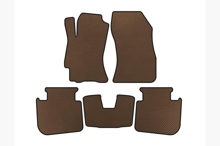 Subaru Legacy 2009-2014 EVA Floor Mats (2009-2013, SD, Brown) Image