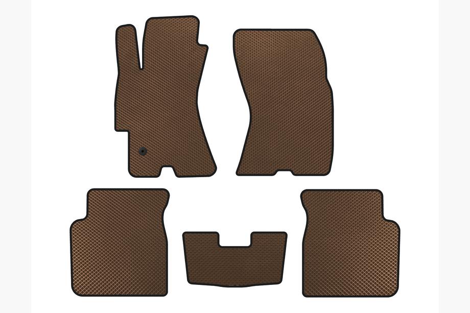 Subaru Outback 2005-2009 EVA Floor Mats (Brown) Image