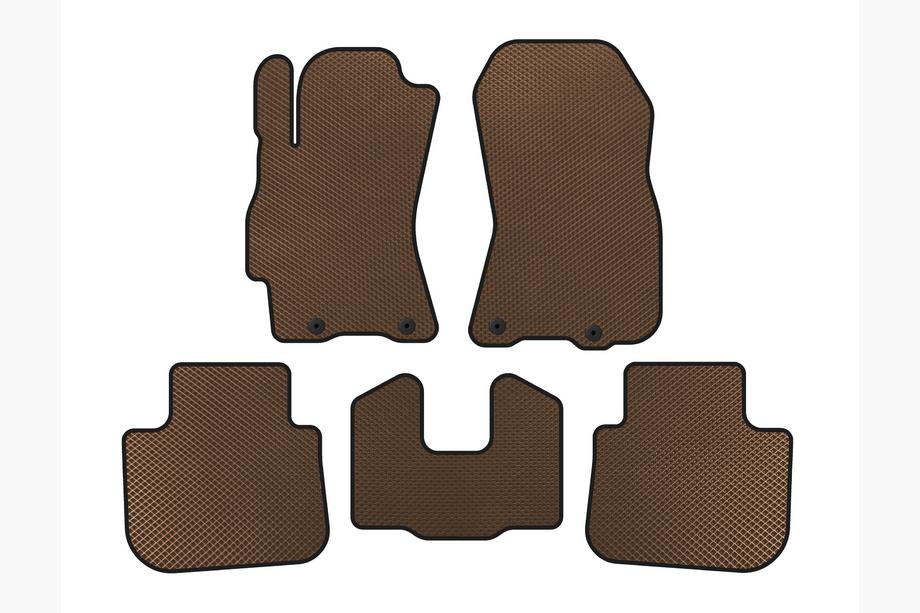 Subaru Outback 2009-2014 EVA Floor Mats (Brown) Image