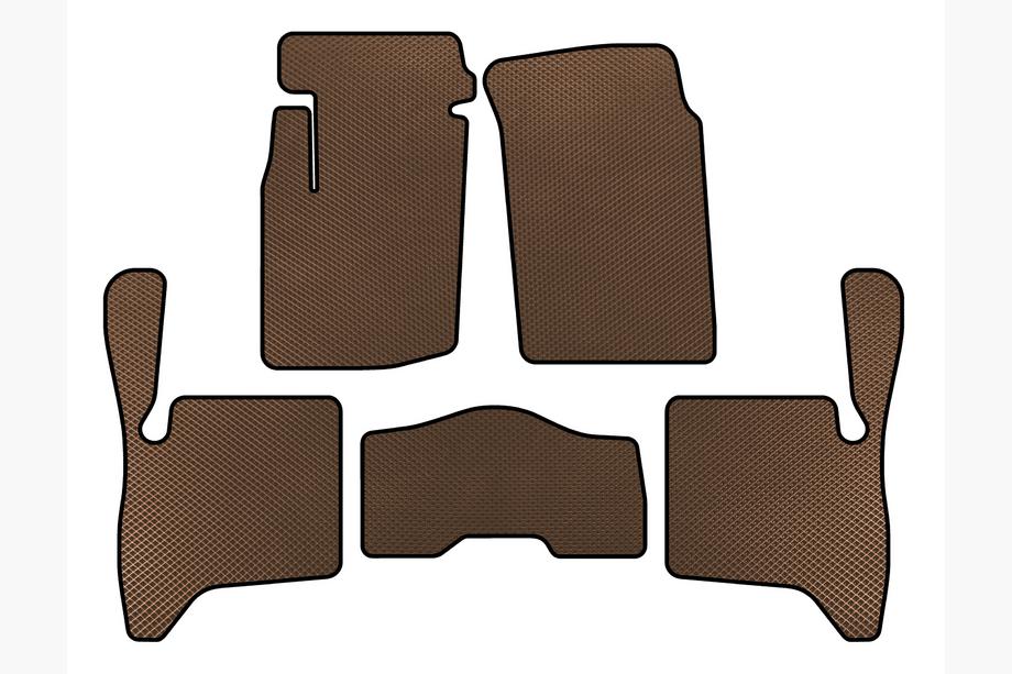 Suzuki Vitara 1998-2006 EVA Floor Mats (3-Door, Brown) Image