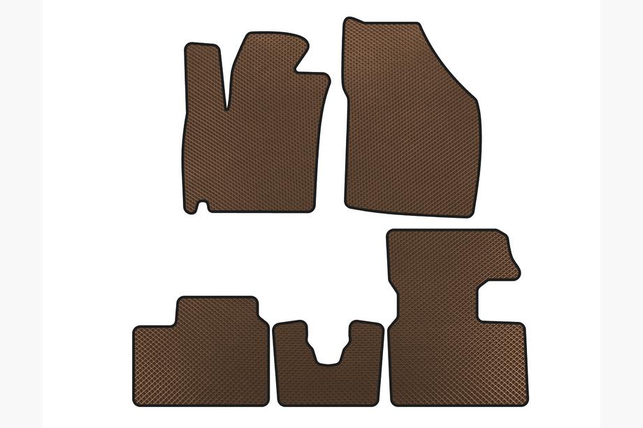 Suzuki Ignis 2016- EVA Floor Mats (2016-2020, HB, Brown) Photo 1