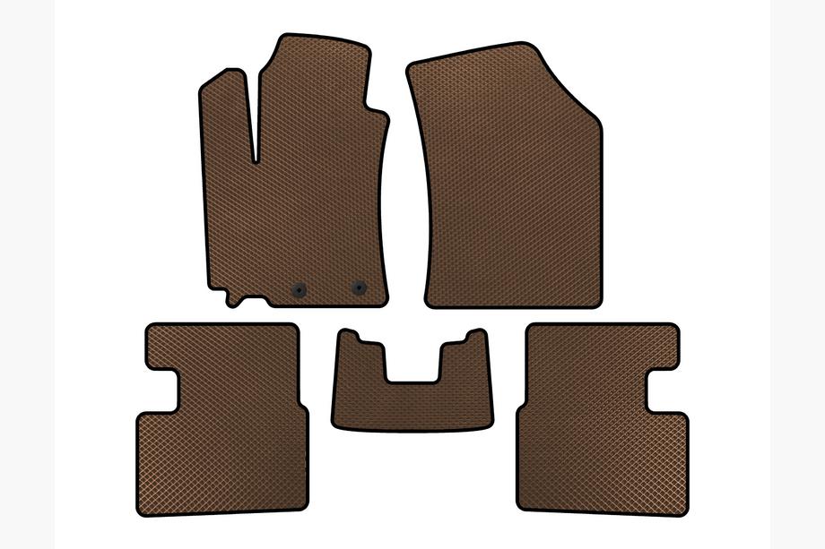 Suzuki Swift 2010-2017 EVA Floor Mats (HB, 5-Door, Brown) Image