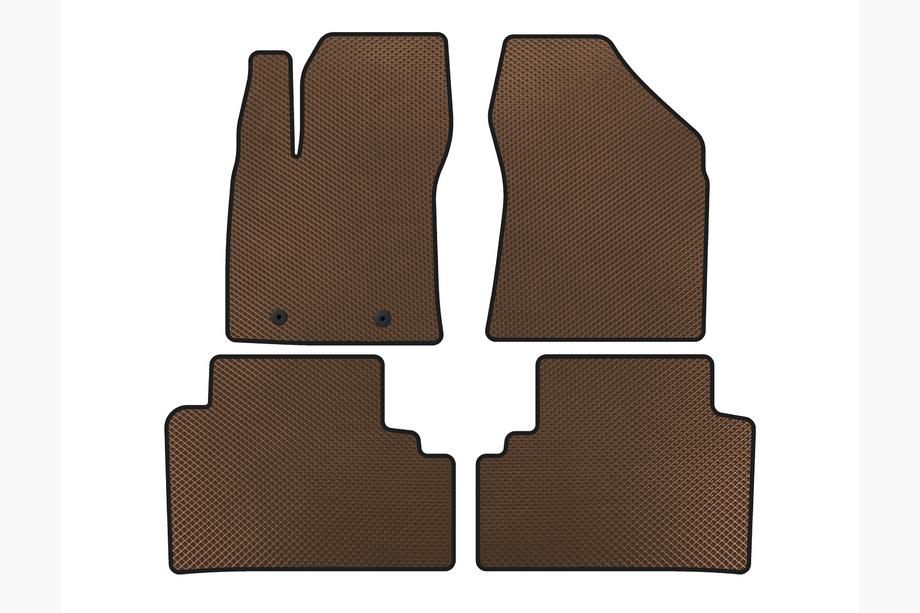 Toyota Avensis 2009-2018 EVA Floor Mats (SD, Brown) Image