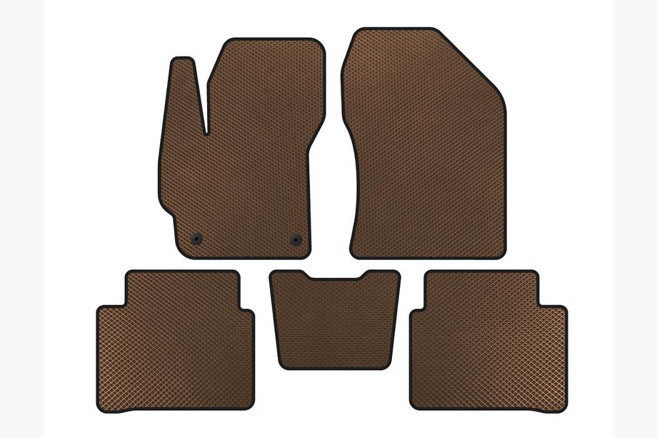 Toyota Corolla 2019- EVA Floor Mats (SD, Brown) Image
