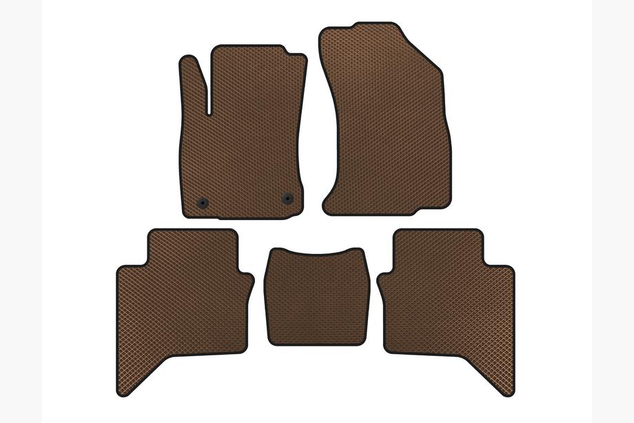 Toyota Hilux 2015- EVA Floor Mats (Brown) Image