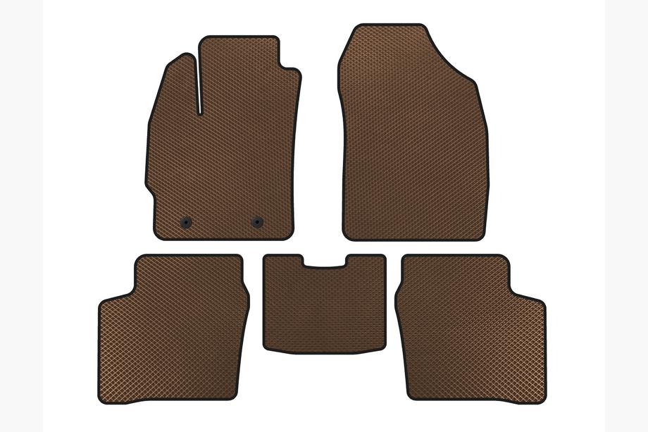 Toyota Prius 2003-2009 EVA Floor Mats (LB, Brown) Image