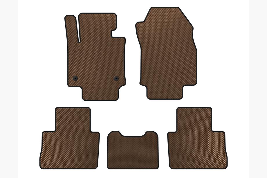 Toyota Rav 4 2019–2025 EVA Floor Mats (Brown) Image