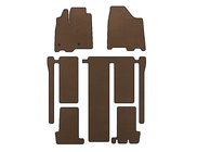 Toyota Sienna 2010-2020 EVA Floor Mats (3 Rows, Brown) photo 1