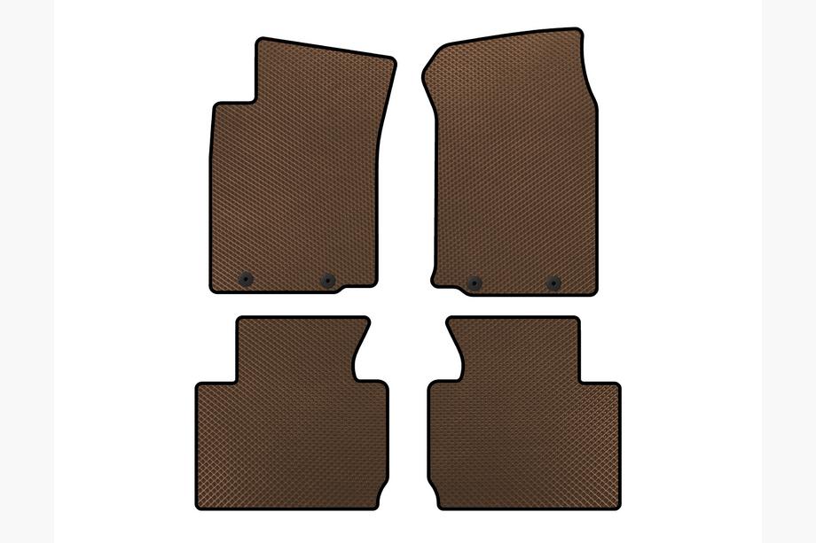 Toyota Tacoma 2004-2015 EVA Floor Mats (Brown) Image