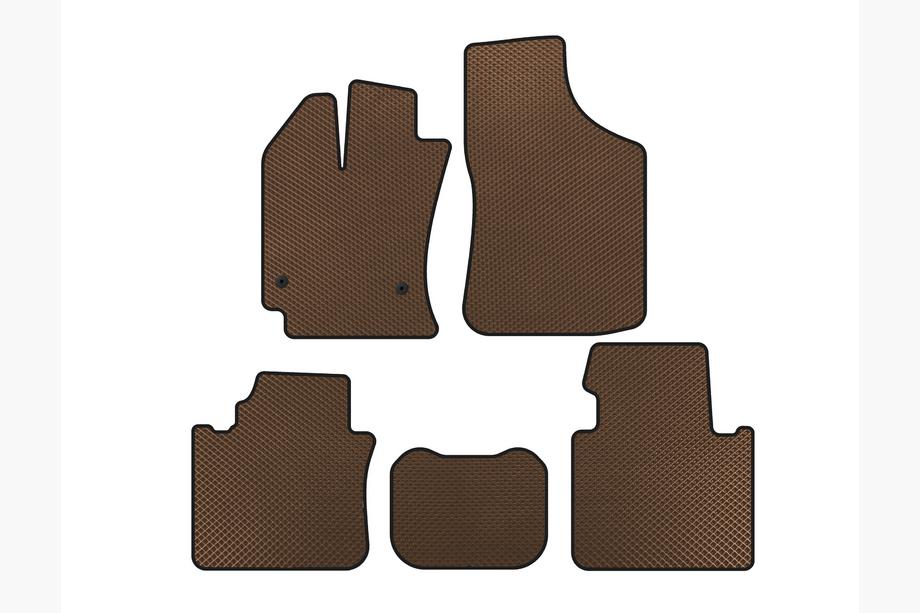 Toyota Venza 2008-2017 EVA Floor Mats (Brown) Image