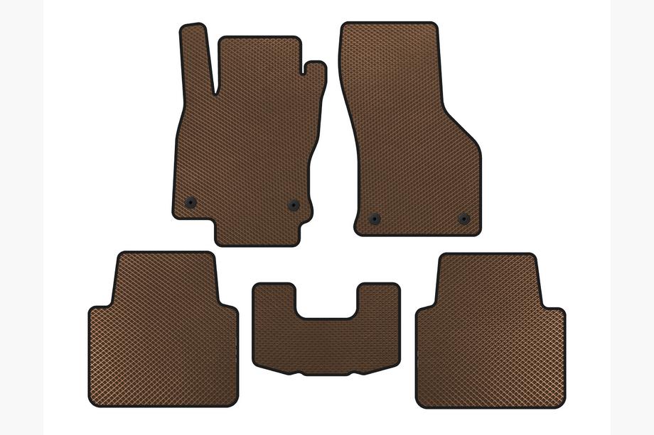Volkswagen Arteon 2017-2025 EVA Floor Mats (LB, Brown) Image