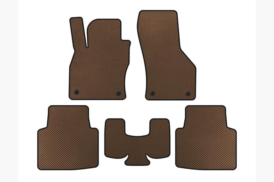 Volkswagen Arteon 2017-2025 EVA Floor Mats (Brown) Image