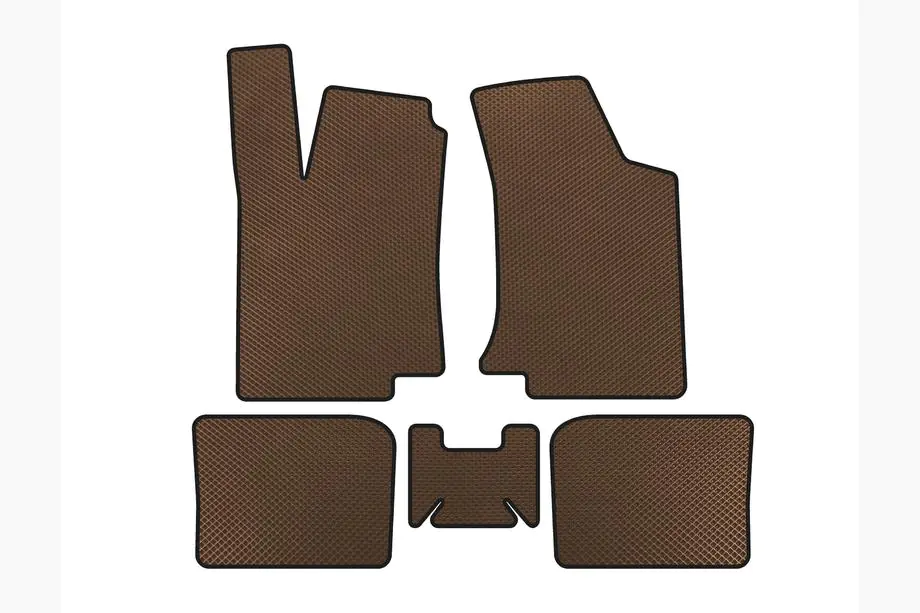 Volkswagen Golf 3 1991-2001 EVA Floor Mats (HB, 3-Door, Brown) Image