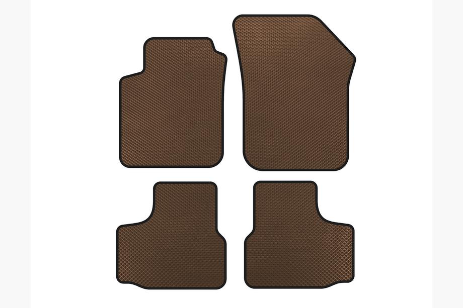 Volkswagen UP 2011-2023 EVA Floor Mats (Brown) Image
