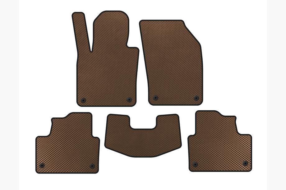 Volvo S60 2019- EVA Floor Mats (Brown) Image