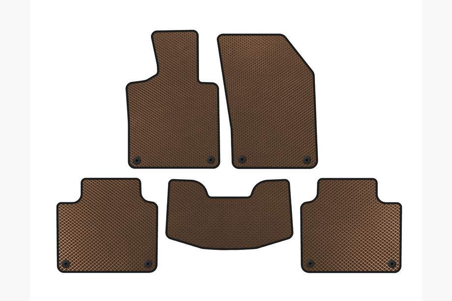 Volvo V90 1997-1998 EVA Floor Mats (SW, Brown) Image