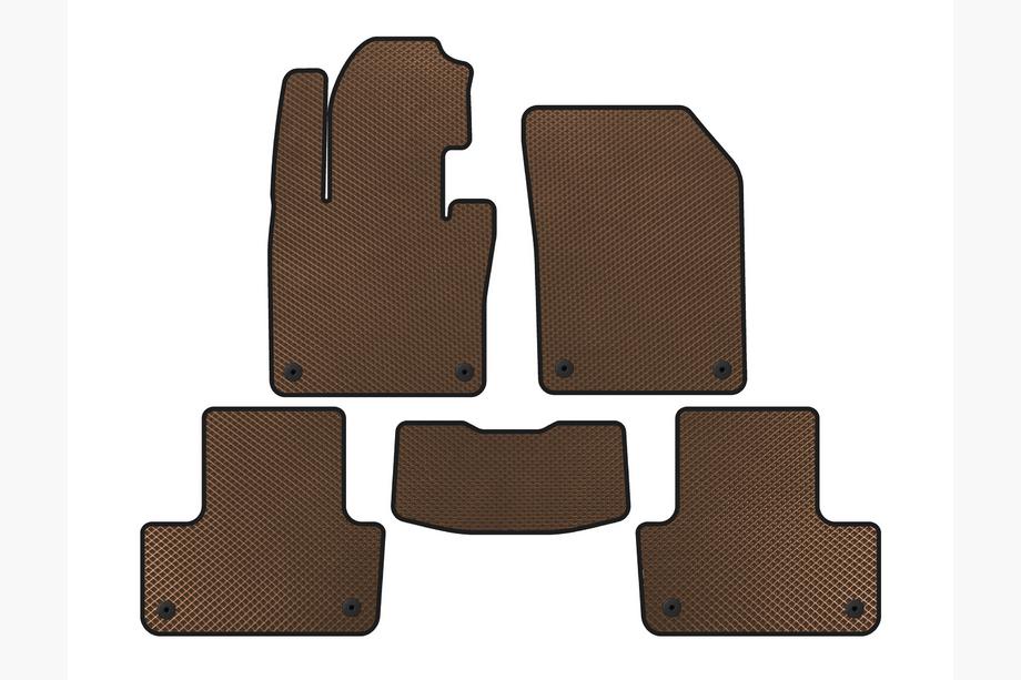Volvo XC60 2017- EVA Floor Mats (Brown) Image