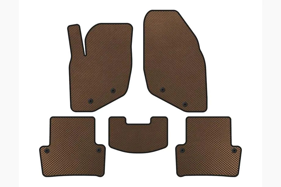 Volvo XC70 2000-2007 EVA Floor Mats (Brown) Photo 1