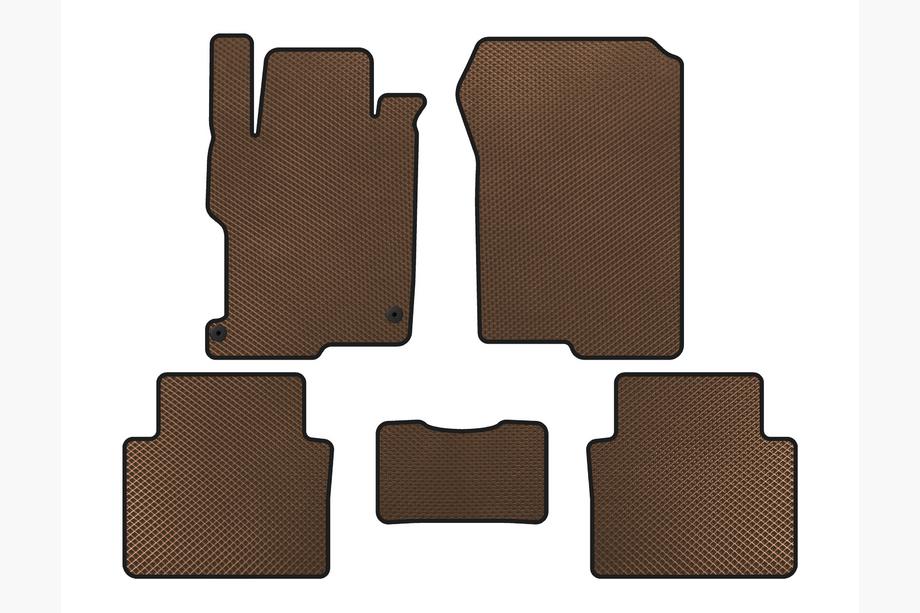Honda Accord IX 2013-2017 EVA Floor Mats (SD, Brown) Image