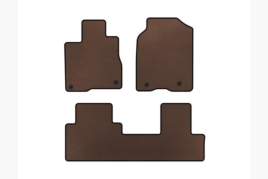 Acura MDX 2001-2006 EVA Floor Mats (Brown) Image