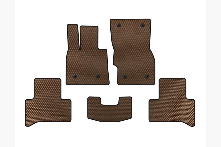 Alfa Romeo Stelvio 2016- EVA Floor Mats (Brown) Image