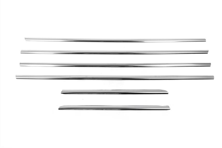 Toyota Land Cruiser Prado 120 2002-2009 Exterior Window Trim Stainless Steel (6 pcs) Photo 5