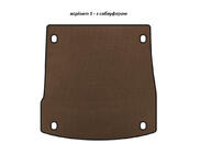Alfa Romeo Stelvio 2016- EVA Trunk Mat V-1 (with Subwoofer, Brown) photo 1