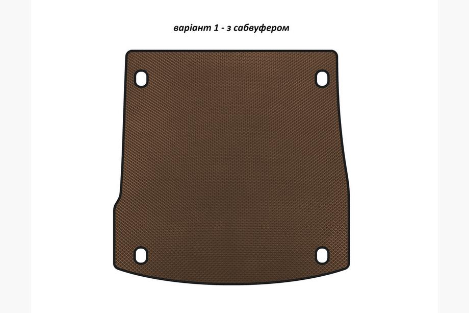 Alfa Romeo Stelvio 2016- EVA Trunk Mat V-1 (with Subwoofer, Brown) Image