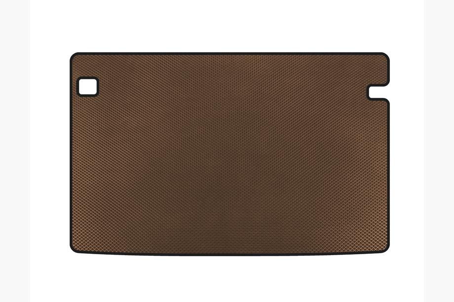 Citroen Berlingo/Multispace 2018- EVA Trunk Mat (Short, 5-Seater, Brown) Photo 1