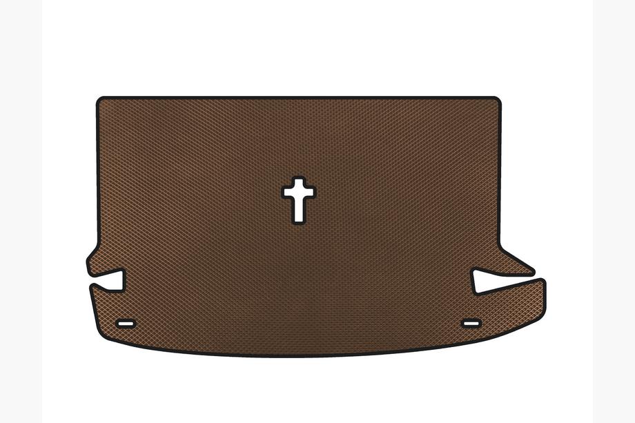 Dacia Lodgy 2012-2022 EVA Trunk Mat (7-Seater, Brown) Image