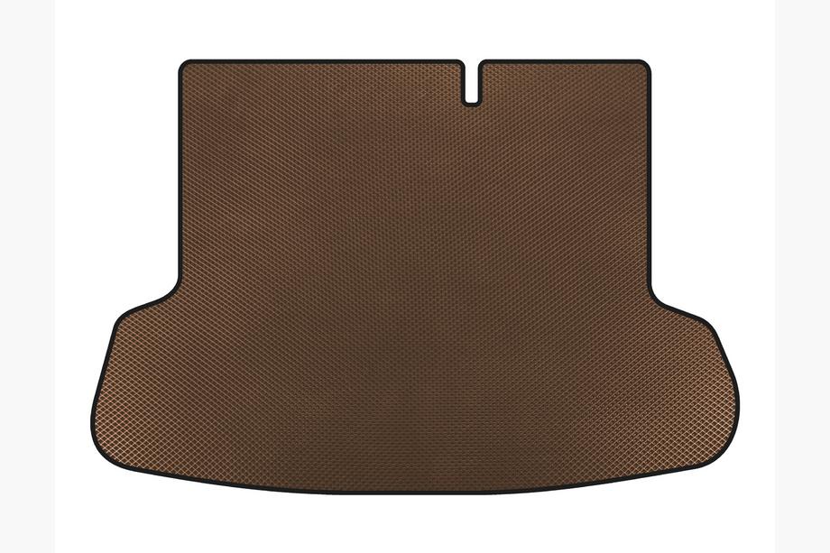Hyundai Accent 2006-2010 EVA Trunk Mat (SD, Brown) Photo 1