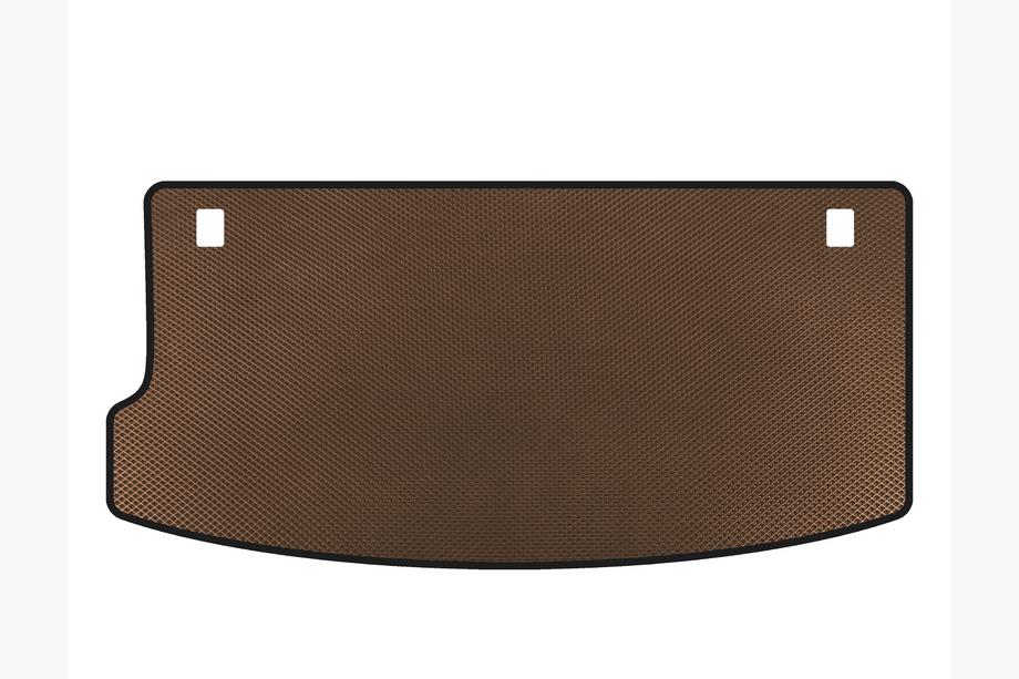 Hyundai I-10 2008-2013 EVA Trunk Mat (HB, Brown) Image
