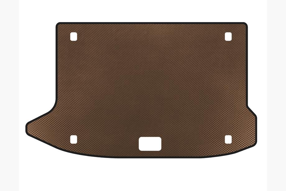Hyundai Kona 2017-2023 EVA Trunk Mat V3 (Brown) Image