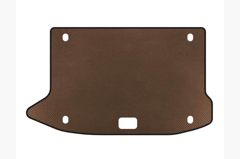 Hyundai Kona 2017-2023 EVA Trunk Mat V2 (Brown) Image