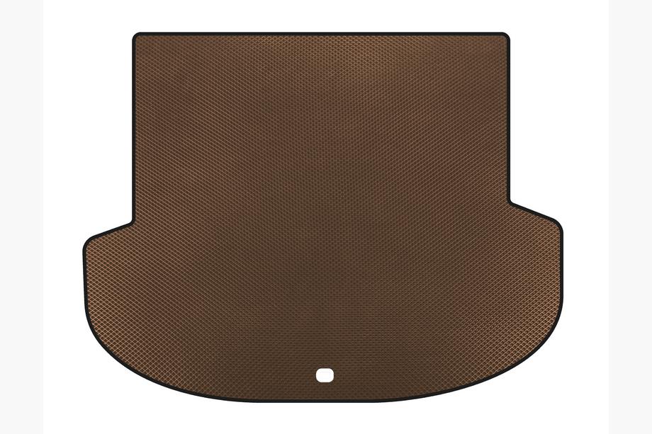 Hyundai Santa Fe 4 2018-2023 EVA Trunk Mat (2018-2020 Brown) Photo 1
