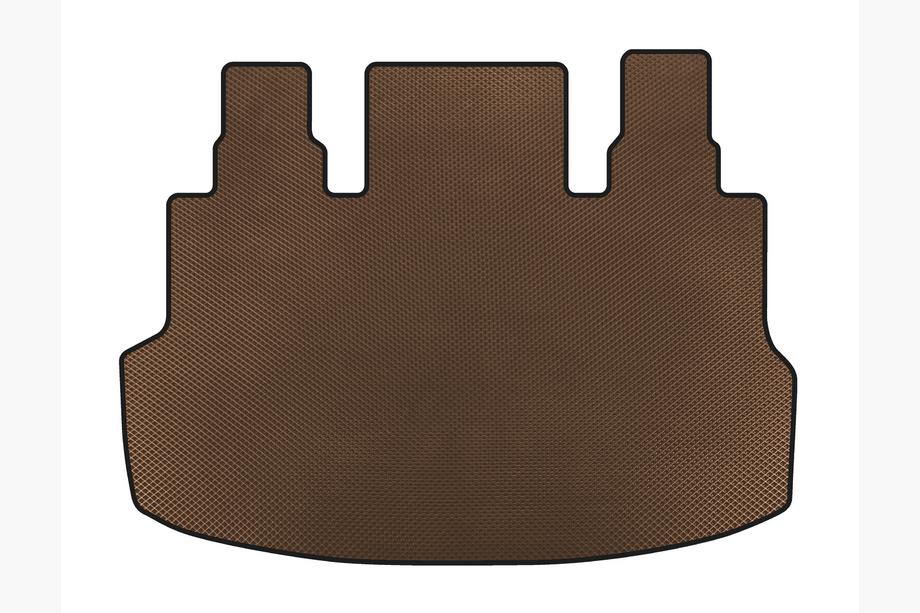Hyundai Staria 2021- EVA Trunk Mat (1+1.5/9-seater, Brown) Photo 1